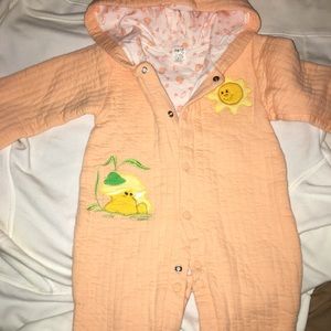 Footed infant onesie